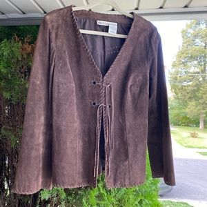 Faded glory brown suede jacket